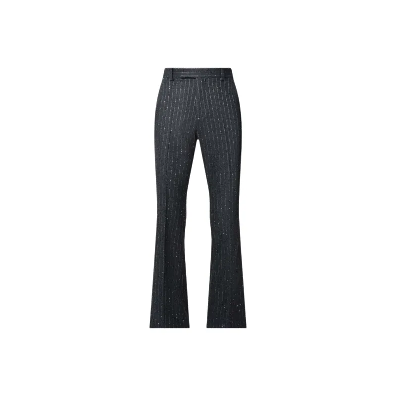 AMIRI Sequin embellished Pinstripe Flared Trousers-0