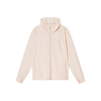 QIAODAN Ice Skin Sun Protection Clothing Women's Sheer Pink