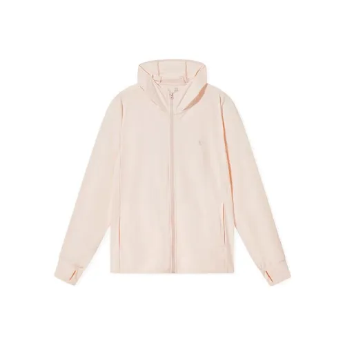 QIAODAN Ice Skin Sun Protection Clothing Women's Sheer Pink