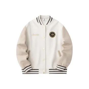 Anta Life Collection Baseball Jacket Women's Nude Apricot White