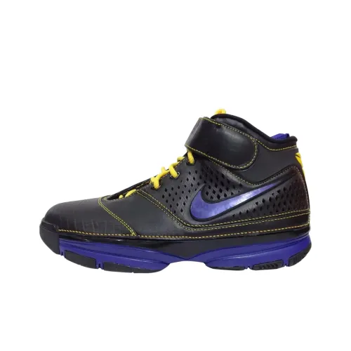 Nike Zoom Kobe 2 Anti Slip Wear Resistant Mid Top Vintage Basketball Shoes Men's Black