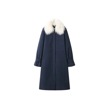 GREEN BELT Puffer Jacket Women's Navy Blue
