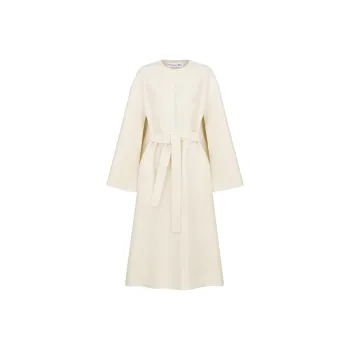 DIOR SS23 Velvet Coat Women's White