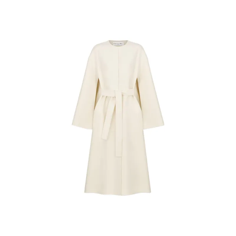 DIOR SS23 Velvet Coat Women's White-0
