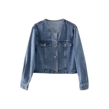 YALIDA Denim Jacket Women's Blue B0