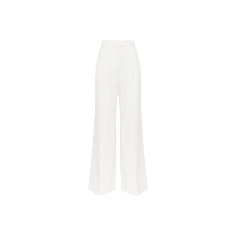 Alexander McQueen High Waist Wide Leg Trousers-0