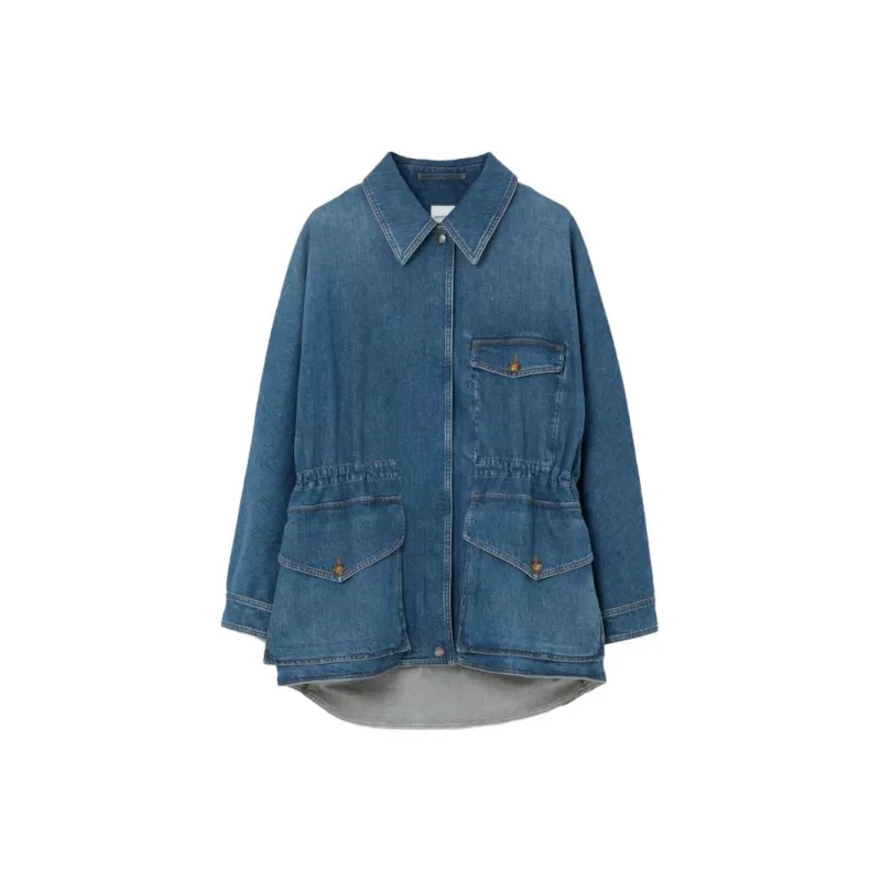 Burberry SS23 Denim Jacket Women's Dark Slate Blue-0