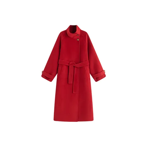 MOSIIMORII Coats Women's Christmas Red
