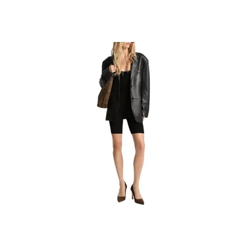 MICHAEL KORS Oversized Leather Blazer