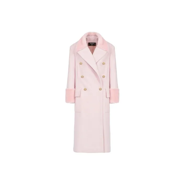 BALMAIN Velvet Jackets Women's Pink-0