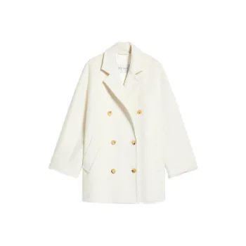 MaxMara 101801 Series Cropped Coats Women's White