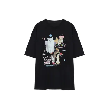 COVER TIME T Shirts Women's Black