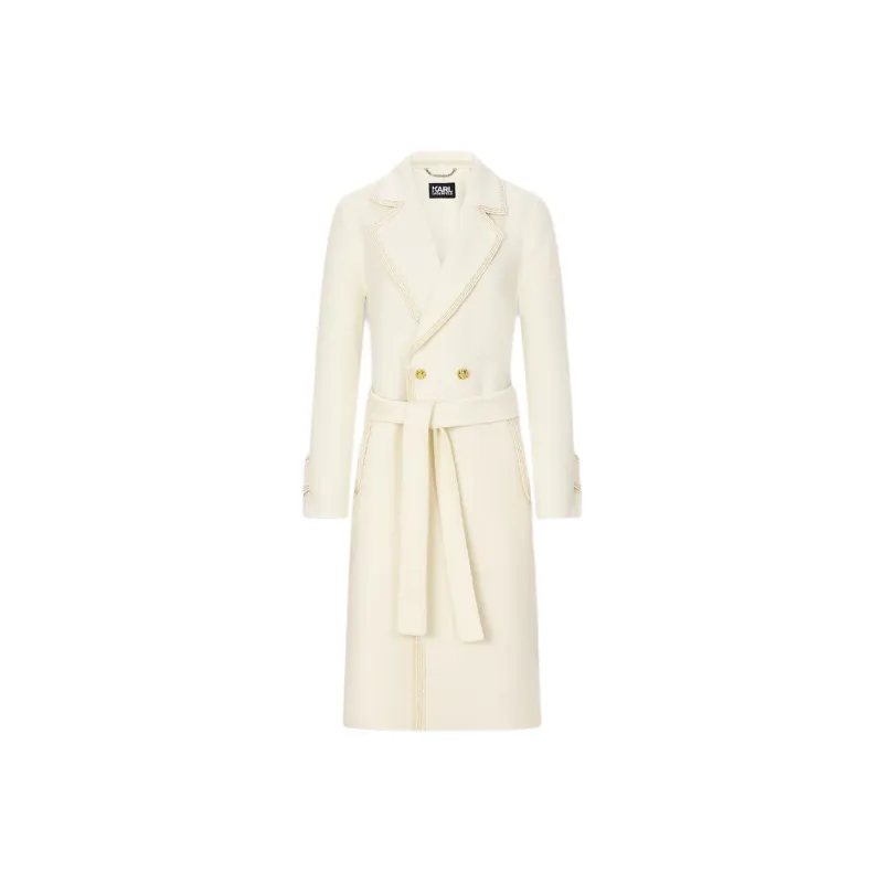 KARL LAGERFELD FW23 Coats Women's White-0