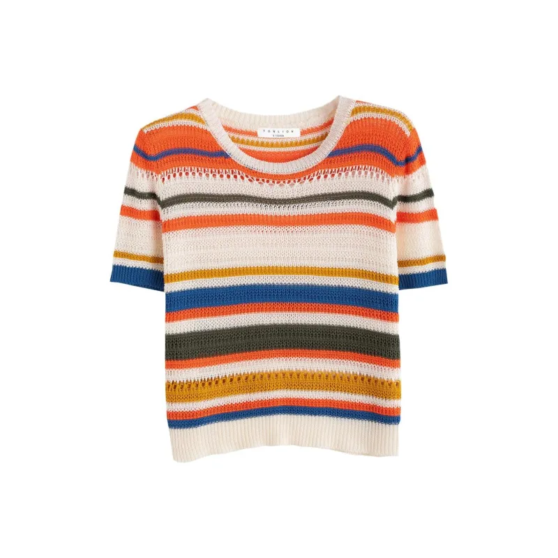 Tonlion Knitwear Women's Orange Red-0