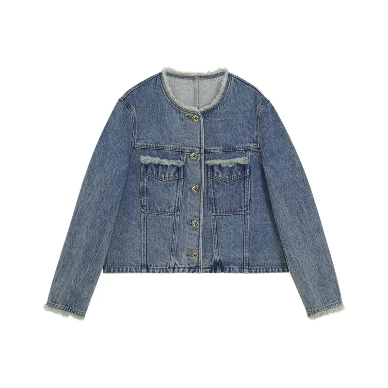 Omont Denim Jacket Women's Denim Blue-0