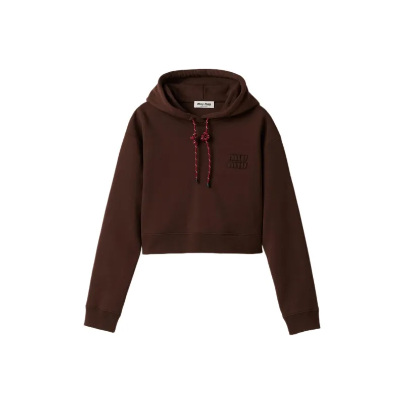 MIU MIU Cotton Fleece Hoodie-0