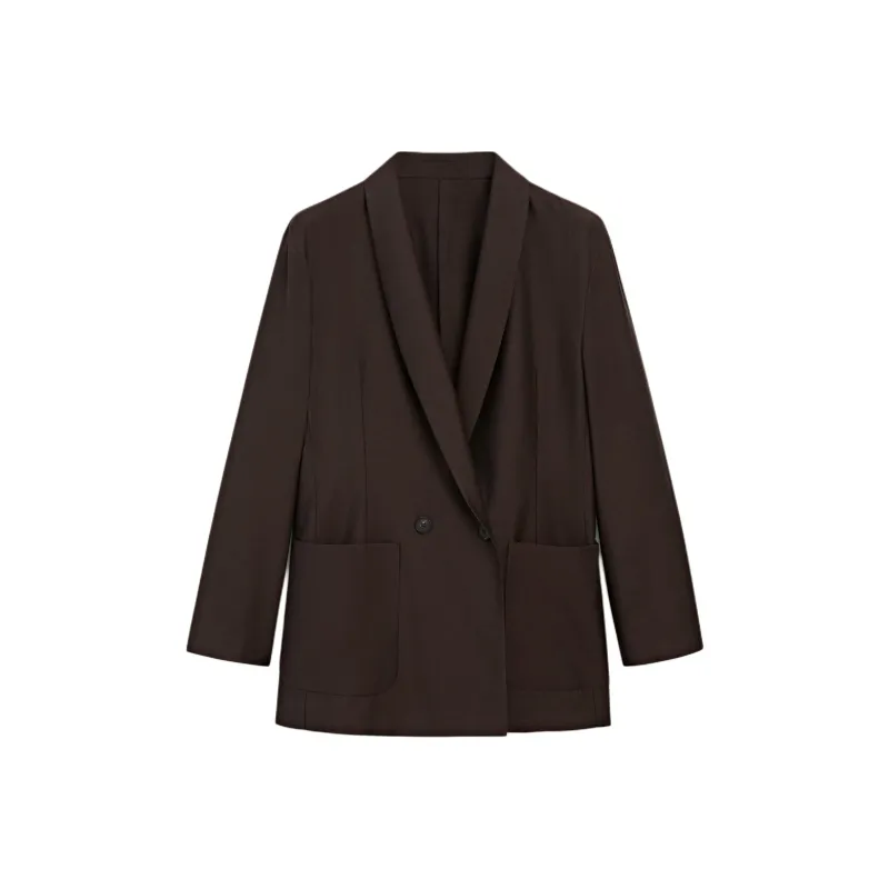 Massimo Dutti Business Suit Women's Brown-0