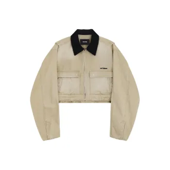 WE11DONE SS24 Denim Jacket Women's Beige