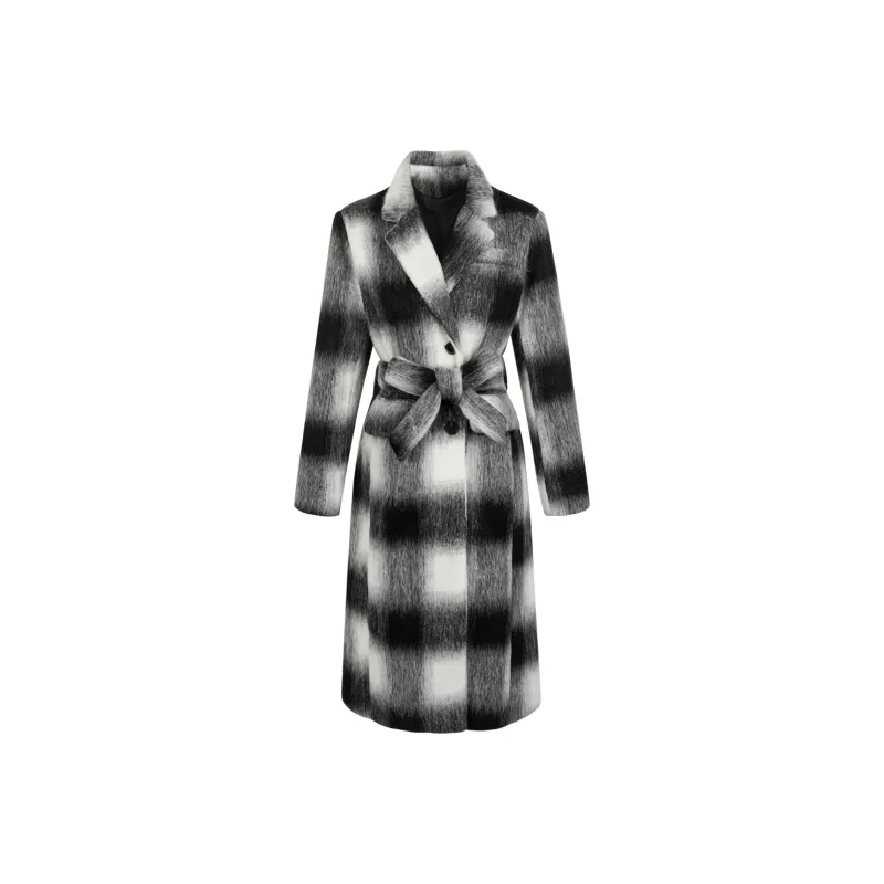 UPNANAWANG Coats Women's Black Long-0
