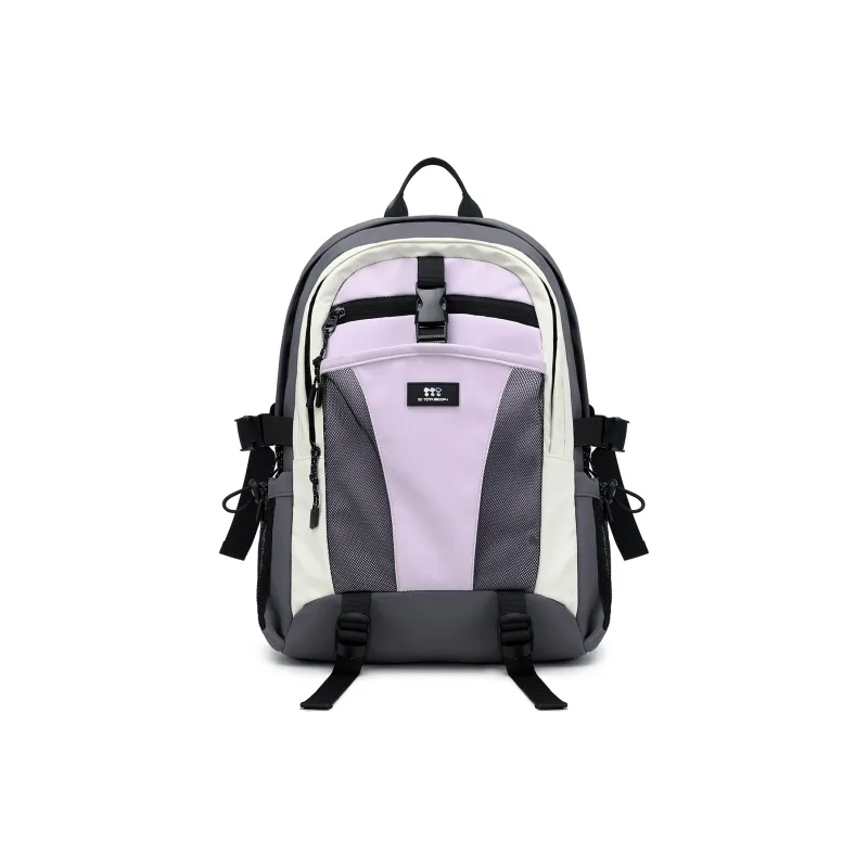 SNOOPY Polyester Backpack Large Size Unisex Pink/Sky Blue/Khaki/Purple-0