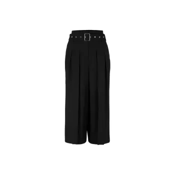 HUGO BOSS High-waist Belted Trousers