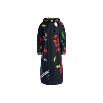 ALICE+OLIVIA x BASQUIAT FW24 JEFF Denim Jacket Women's Multicolor