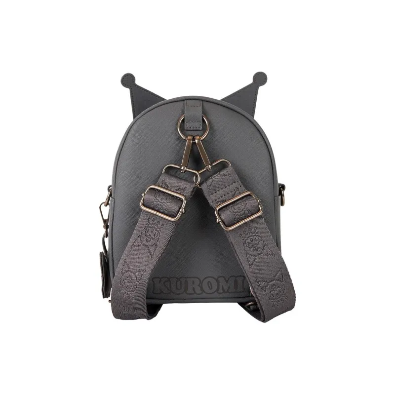 Sanrio Loungefly Kulomi Artificial Leather Backpack Mini Women's Gray-3