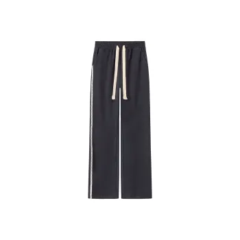 CHUU Wide Leg Moderate Casual Pants Women's Navy Blue