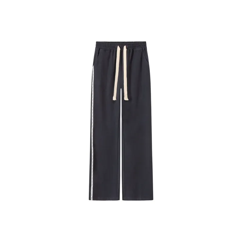 CHUU Wide Leg Moderate Casual Pants Women's Navy Blue-0
