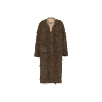 UMA WANG Distressed Single Breasted Coat
