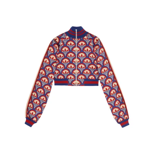 GUCCI X Adidas Zip Jacket Red/Blue
