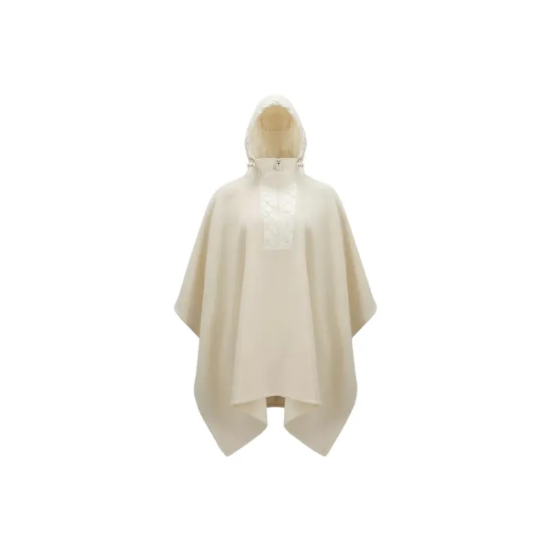 Moncler Logo Patch Hooded Cape-0