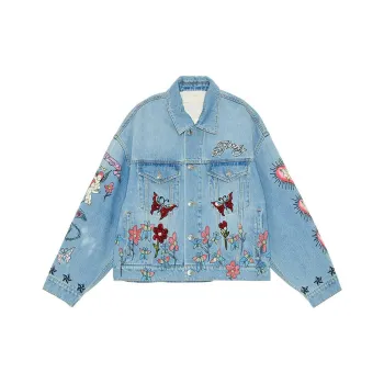 Ed Hardy FW23 Denim Jacket Women's Indigo