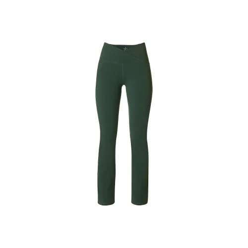 Victoria's Secret Power Bootcut Wrap Waist Workout Pants/Trek Green Casual Pants Women's Wading Green