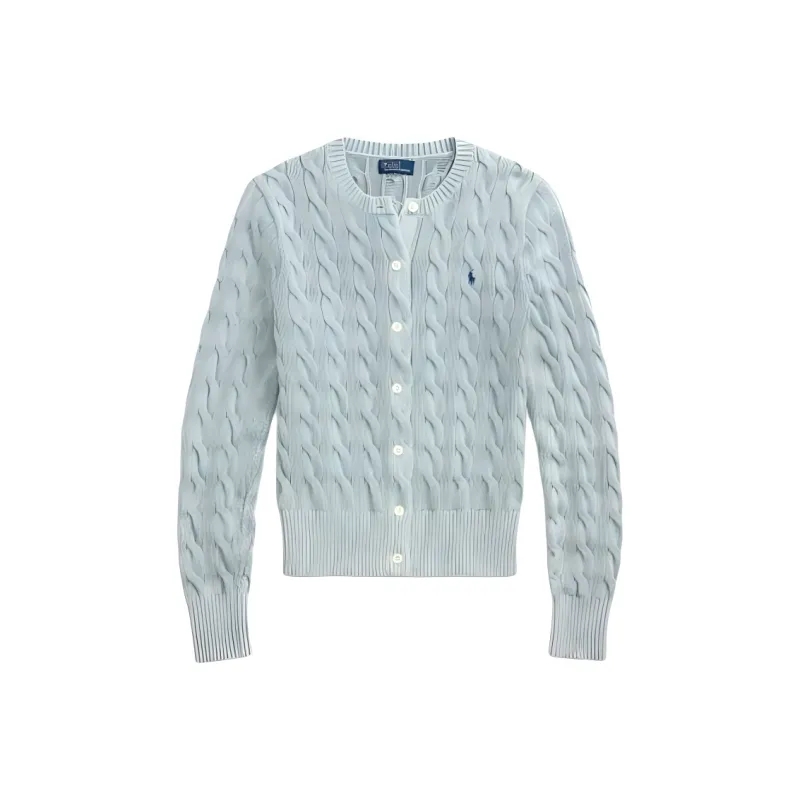 Polo Ralph Lauren Cable Knit Cardigan Light Chambray-0