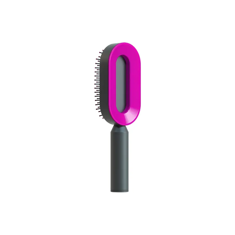 Love Of Wormwood Push Button Air Cushion Comb Cleaning Design Hair Friendly-4