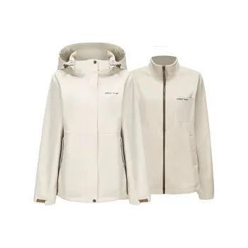 MOLY VIVI Pleated Lace Up Waterproof, Windproof, Water Repellent, Thermal, Rainproof Windbreaker Jacket Women's
