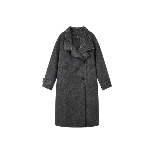 Yu Qianwen Coats Women's Gray