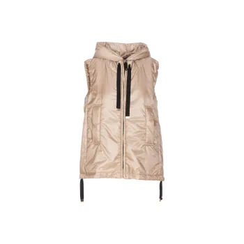 MaxMara Greengo Zip-Up Drawstring Gilet