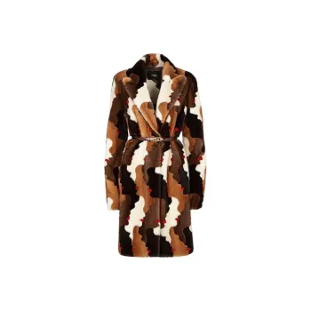 FENDI Leather Jackets Women's Multicolor