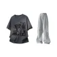Dark Gray+Gray Pants