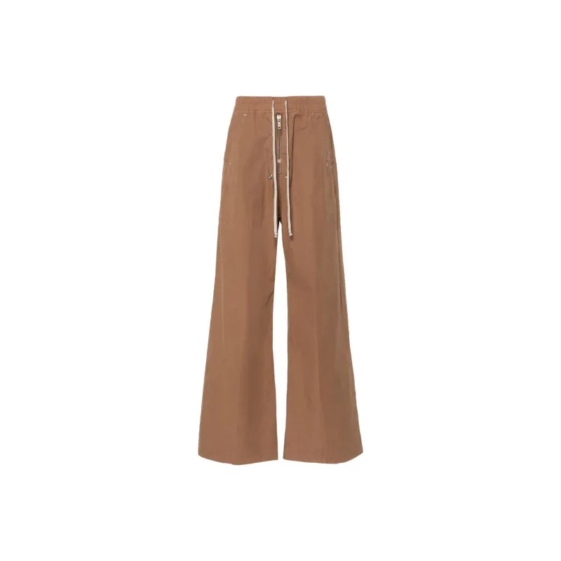 Rick Owens DRKSHDW Gabardine Straight Leg Drawstring Trousers-0