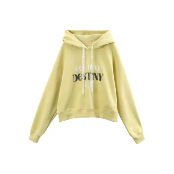 A Paradise For Awakening Sweatshirt Women's Yellow Green