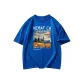 Klein Blue-Short-Sleeved-Fragment Landscape White