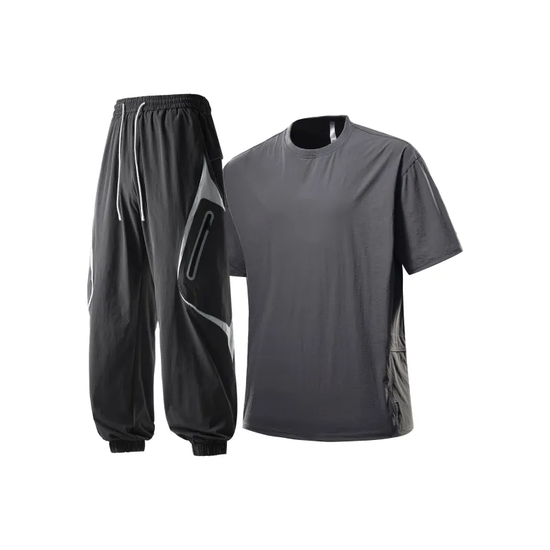 RAP PANDA Casual Sportswear Men's Two Piece Set-12