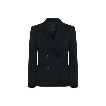 GIORGIO ARMANI Double-Breasted Stretch Blazer