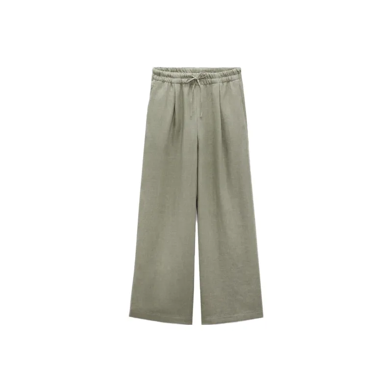 ZARA Casual Pants Women's Light Green-0