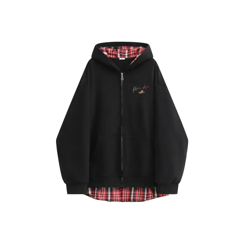 MIIOW Trend Party Series Sweatshirt Unisex Heather Gray & Red-13