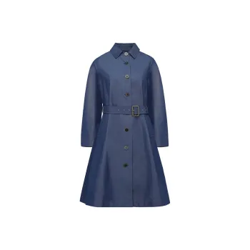 LI NING 1990 Trench Coats Women's Dark Iris Blue