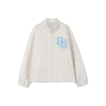FRAIL STATE Velvet-feel Coat Women's Ecru